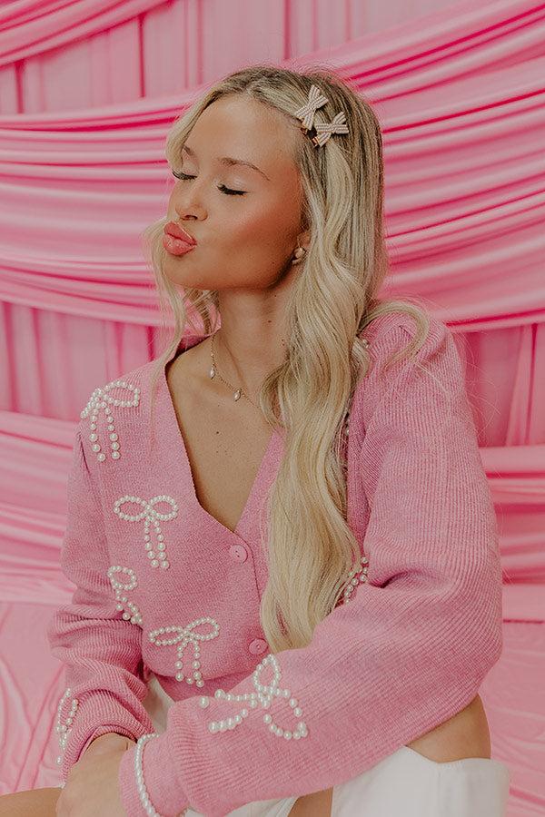 Impressions Country Club Charm Bow Hair Clip Set