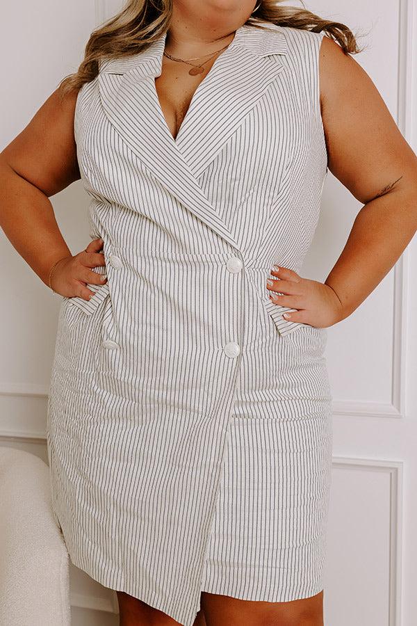 Impressions Country Club Chic Wrap Dress Curves