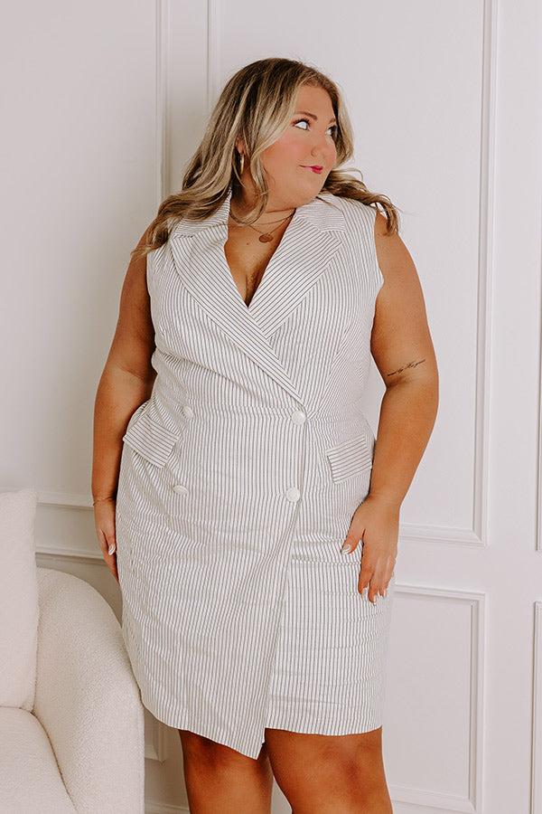 Impressions Country Club Chic Wrap Dress Curves