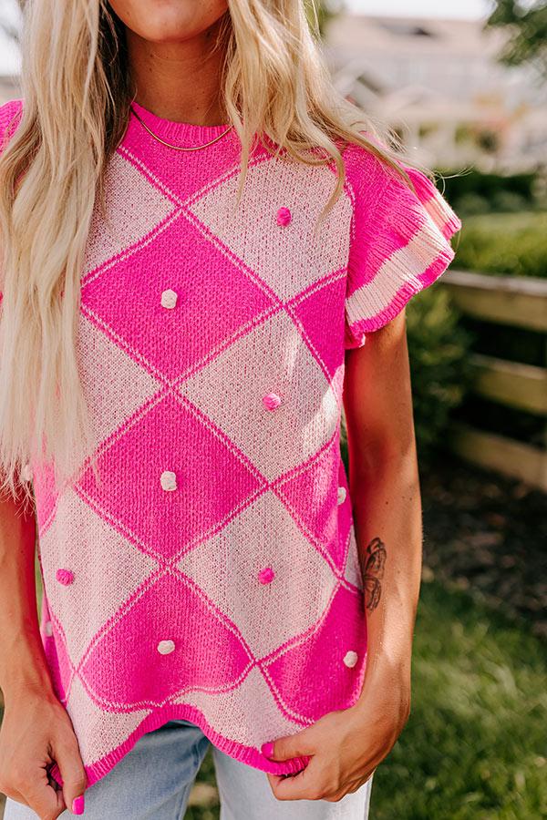 Impressions Country Club Ready Knit Sweater Top