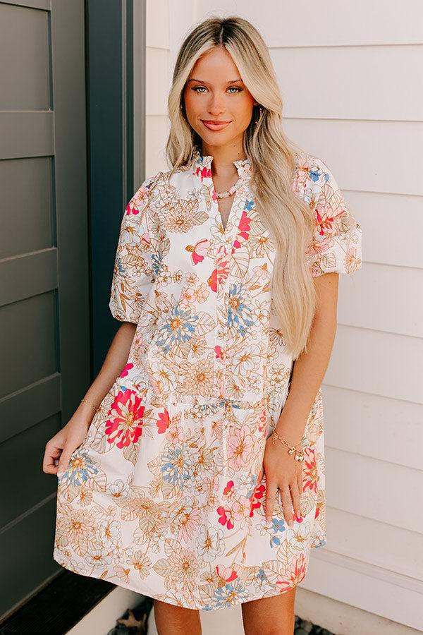 Impressions Countryside Bliss Floral Mini Dress