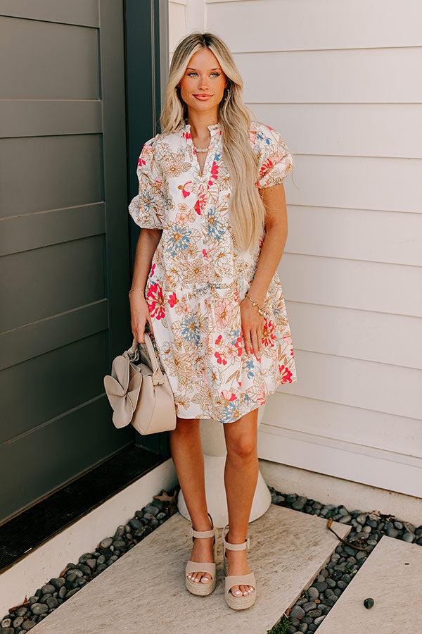 Impressions Countryside Bliss Floral Mini Dress