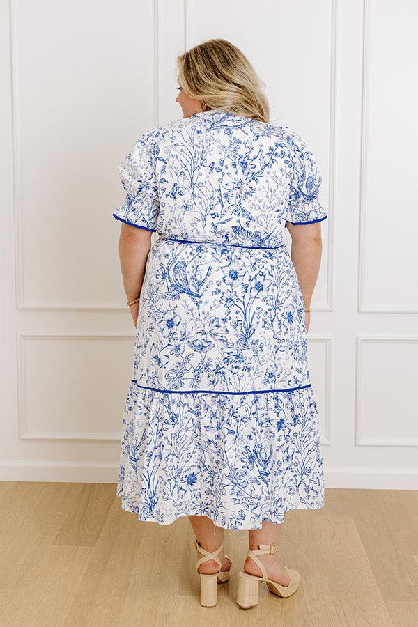 Impressions Countryside Villa Floral Midi Dress