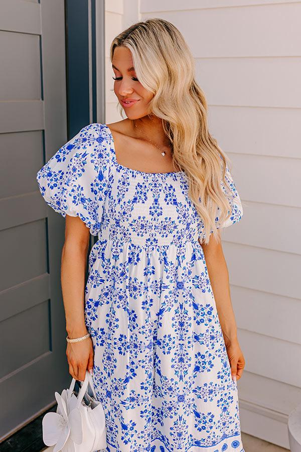 Impressions Courtyard Charm Floral Maxi Dress