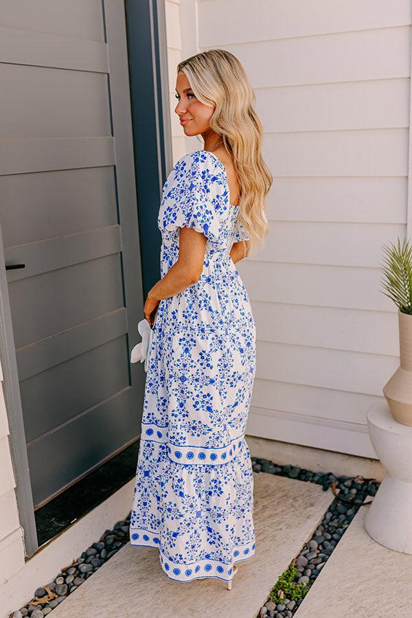 Impressions Courtyard Charm Floral Maxi Dress