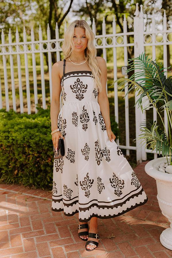 Impressions Courtyard Rendezvous Midi Dress