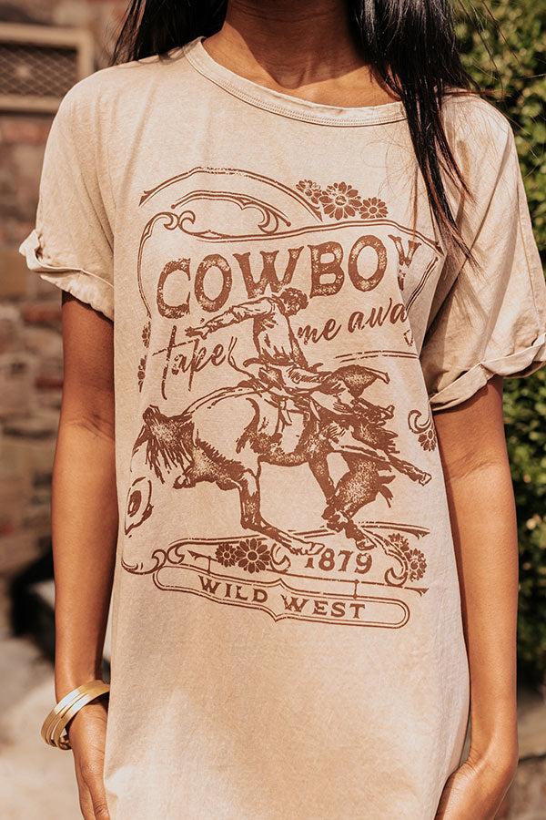 Impressions Cowboy Mineral Wash T-Shirt Dress
