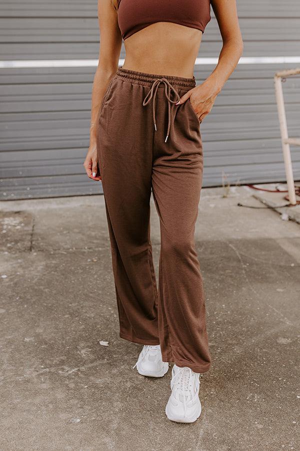 Impressions Coziest Place Pants In Chocolate