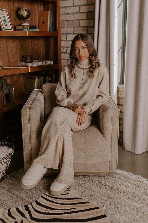 Impressions Cozy A La Mode Knit Sweater Top