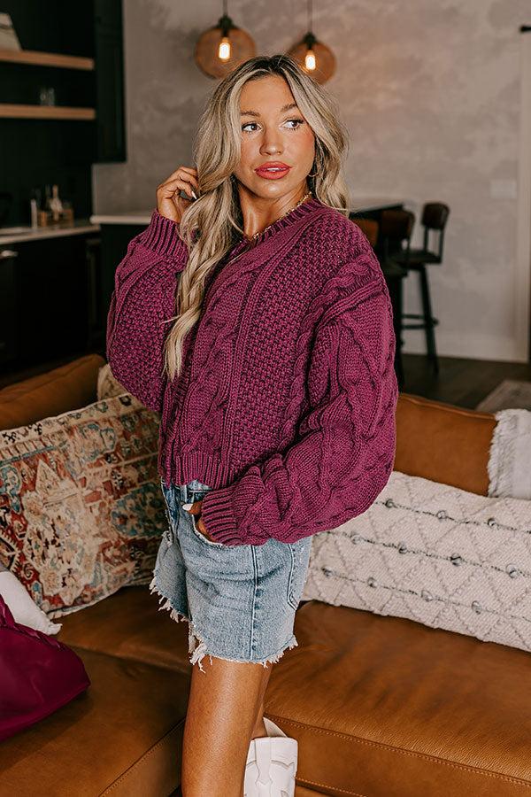 Impressions Cozy Cabin Cable Knit Sweater