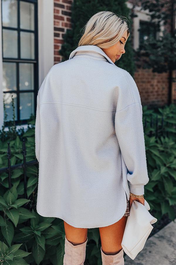 Impressions Cozy Daydream Jacket In Sky Blue