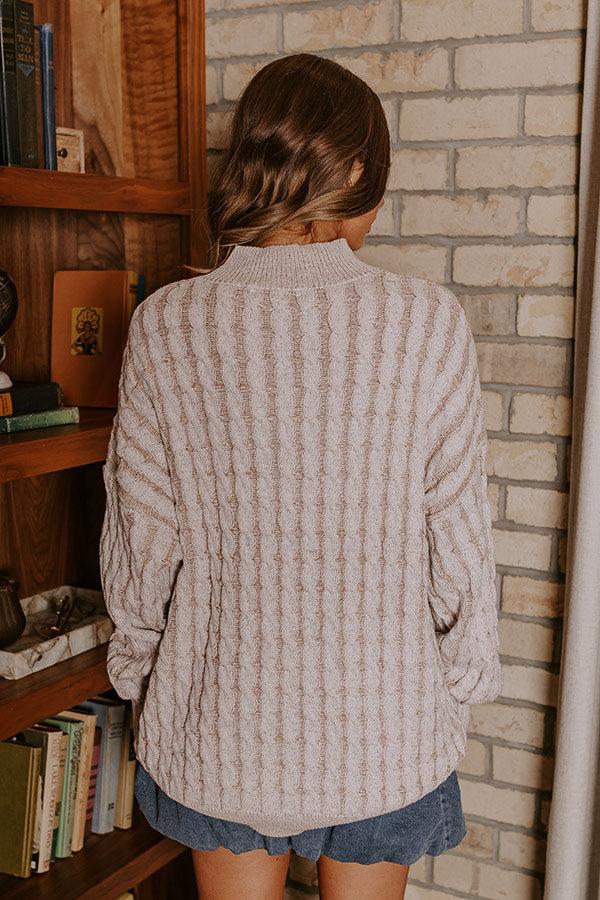 Impressions Cozy Moment Cable Knit Sweater