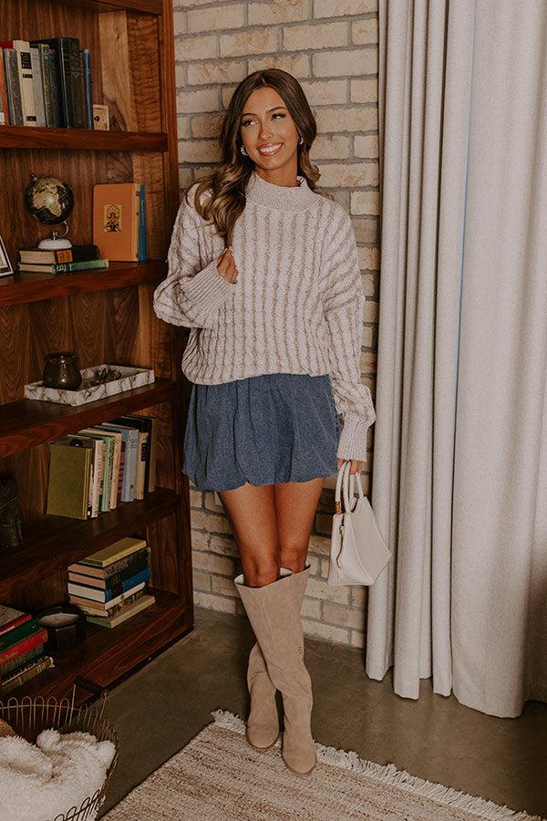 Impressions Cozy Moment Cable Knit Sweater