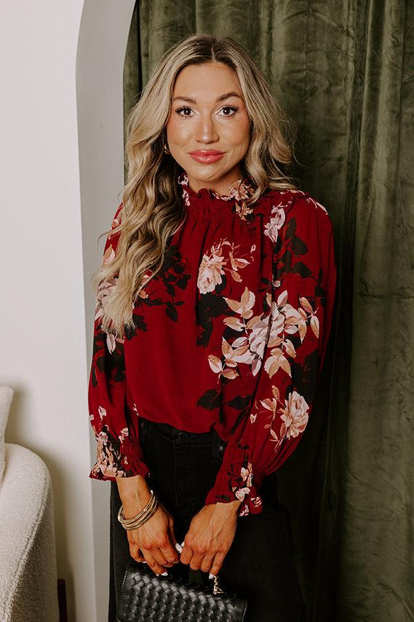 Impressions Creating Romance Floral Top