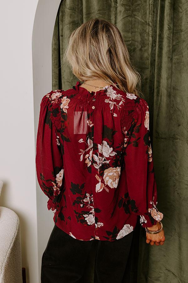 Impressions Creating Romance Floral Top