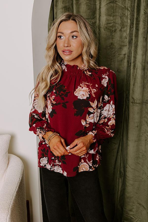 Impressions Creating Romance Floral Top