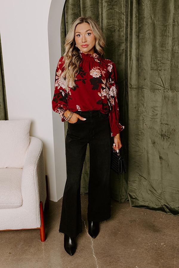 Impressions Creating Romance Floral Top