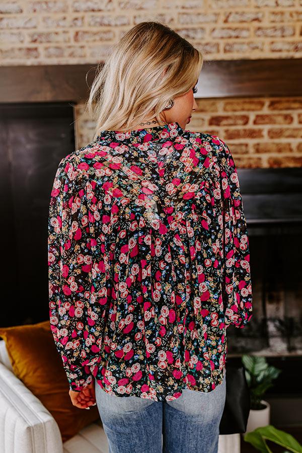 Impressions Creative Pursuits Floral Button Up