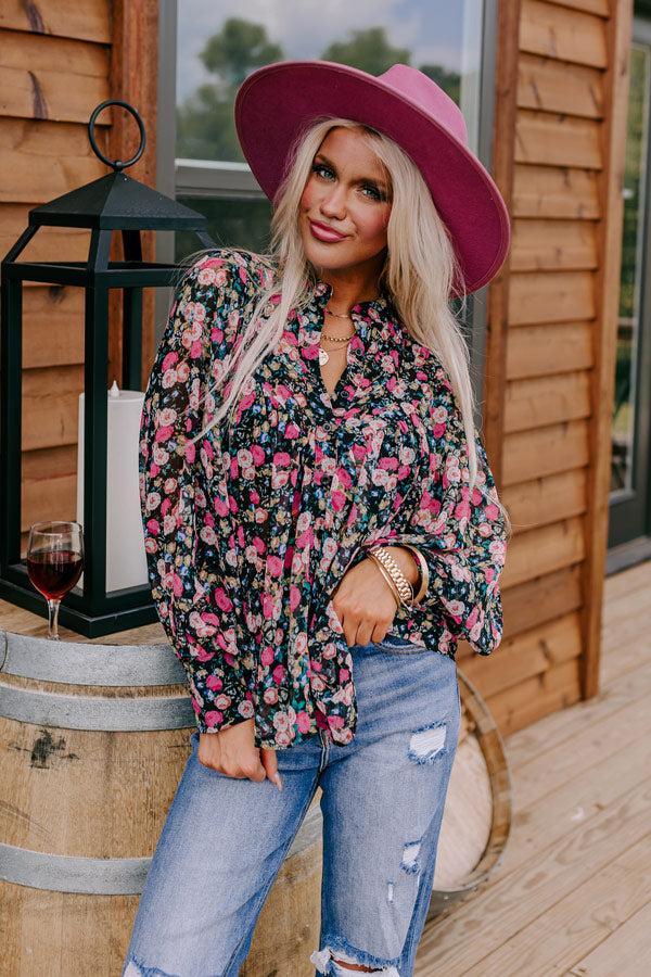 Impressions Creative Pursuits Floral Button Up