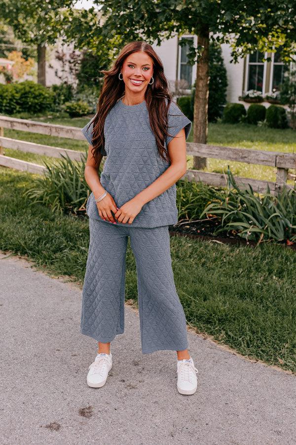 Impressions Creekside Cabin Shift Top In Slate