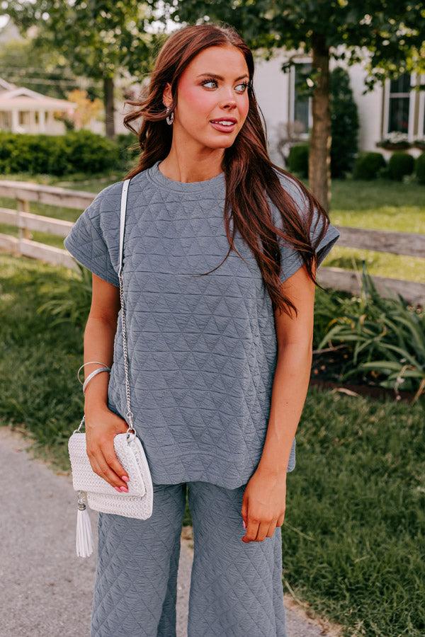 Impressions Creekside Cabin Shift Top In Slate