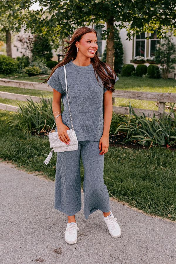 Impressions Creekside Cabin Shift Top In Slate