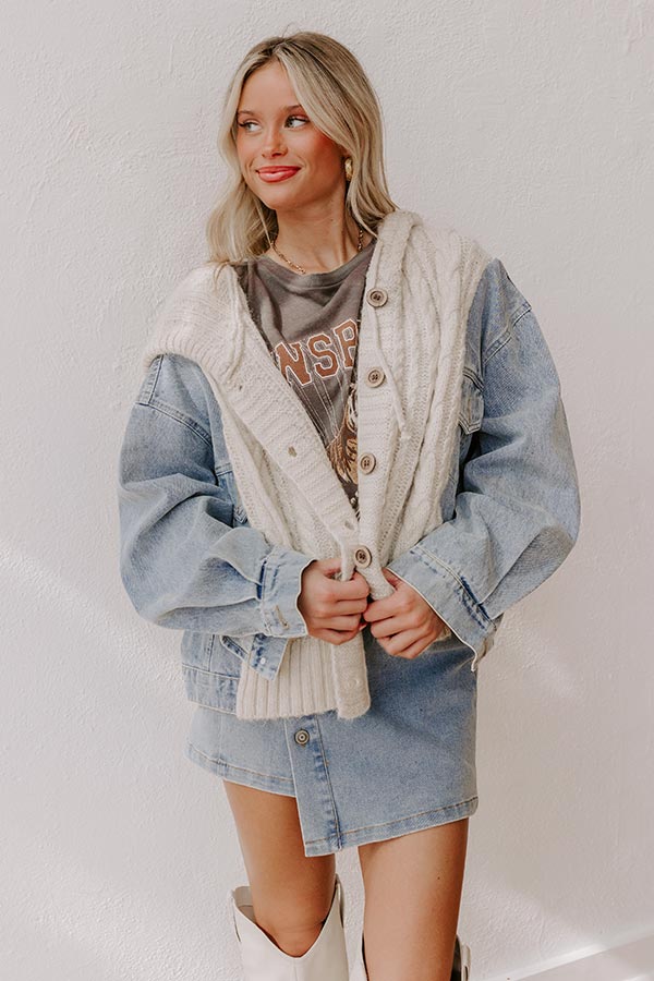 Impressions Crisp And Cozy Cable Knit Sweater