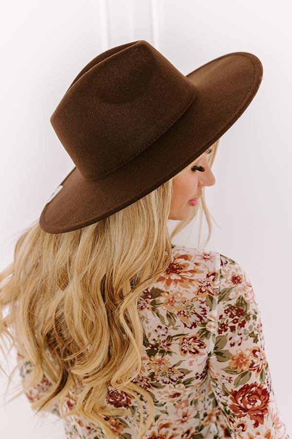 Impressions Crisp Breeze Felt Fedora In Chestnut