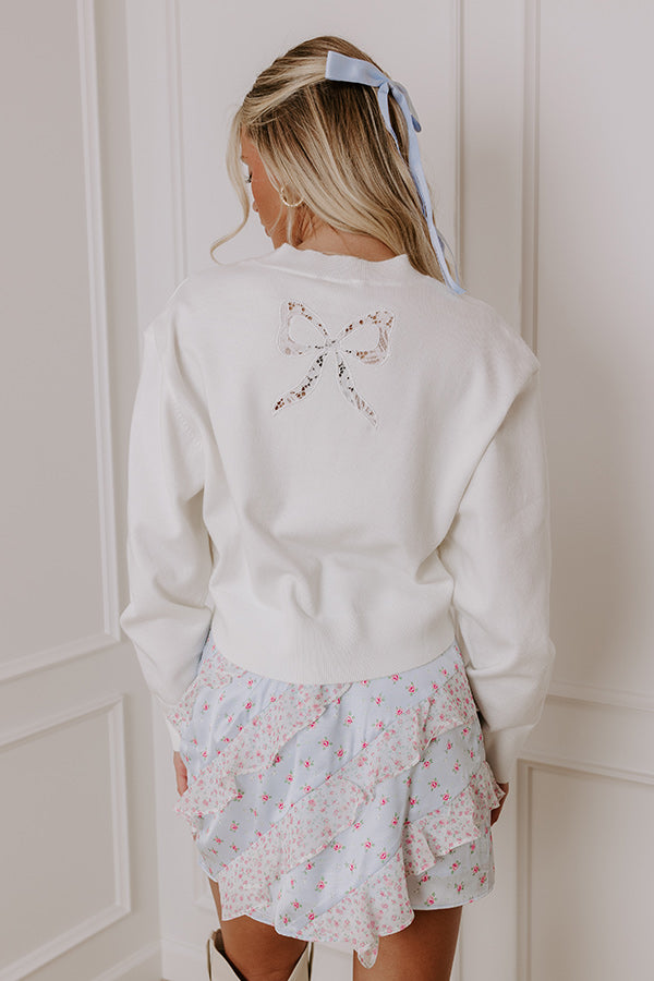 Impressions Cue The Charm Knit Sweater Top