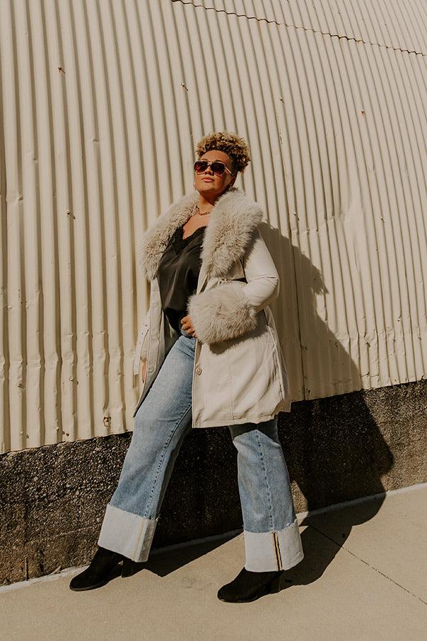 Impressions Cue The Chic Faux Leather Coat