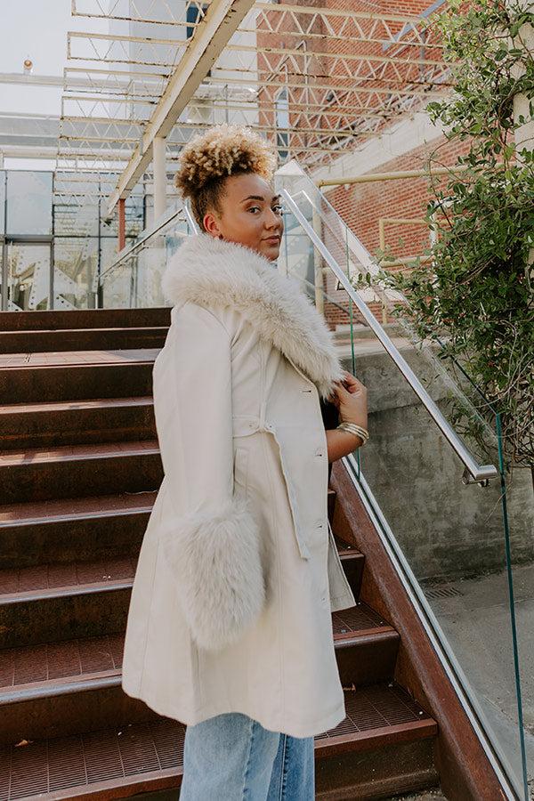 Impressions Cue The Chic Faux Leather Coat