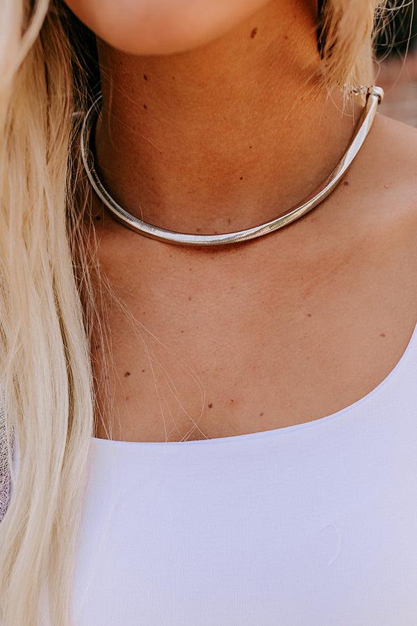 Impressions Cue The Chic Necklace In Silver