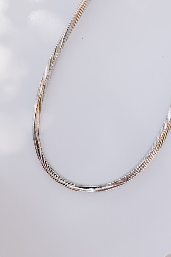 Impressions Cue The Chic Necklace In Silver