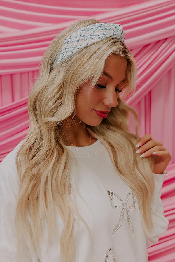 Impressions Cue The Chic Tweed Headband in Beige