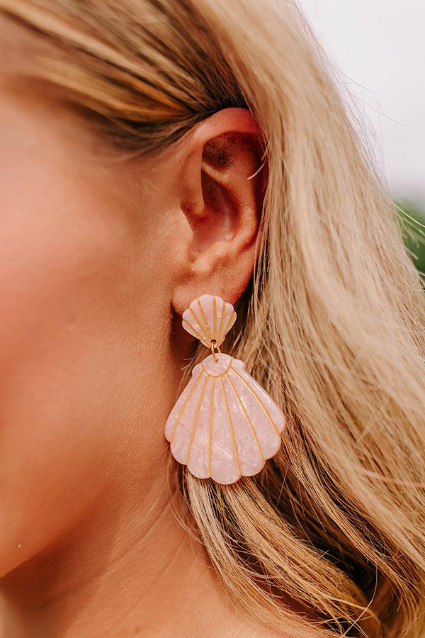 Impressions Cue The Coast Earrings In Peach