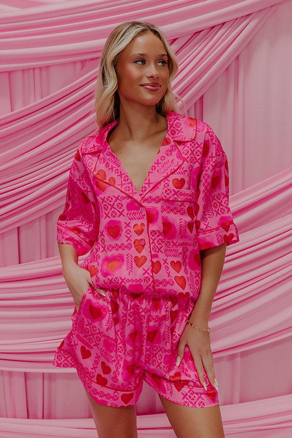 Impressions Cupids Dream Stain Pajama Top