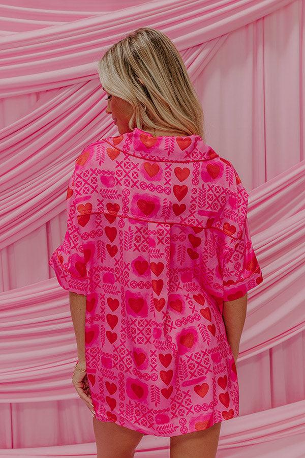 Impressions Cupids Dream Stain Pajama Top