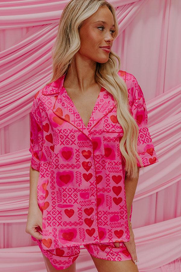 Impressions Cupids Dream Stain Pajama Top