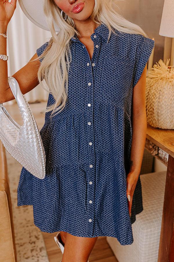Impressions Cute Energy Denim Mini Dress