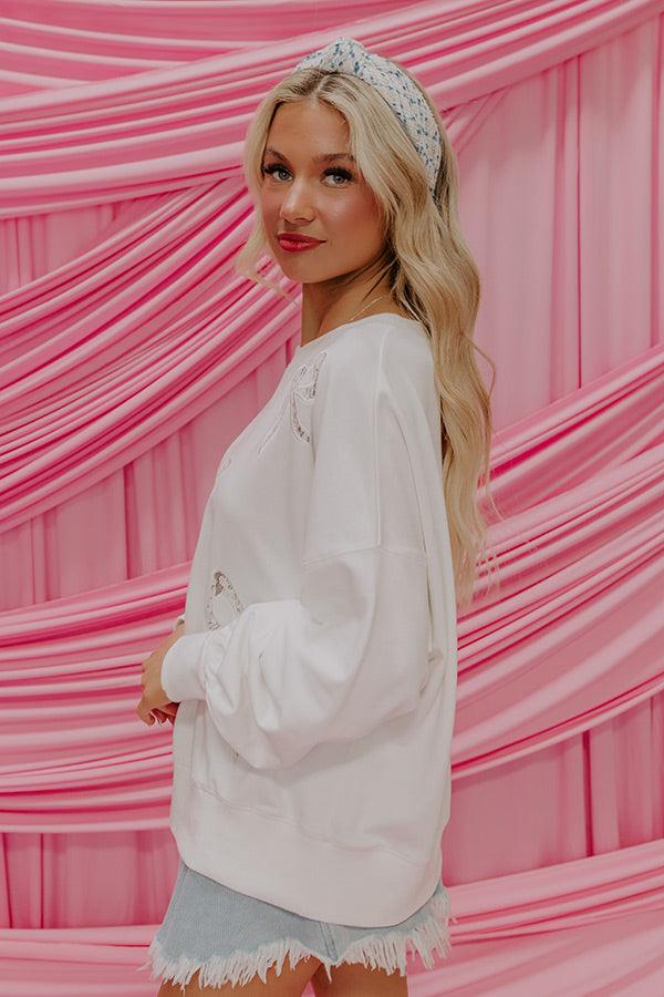 Impressions Cute Energy Embroidered Sweatshirt