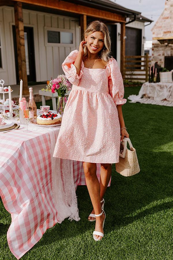 Impressions Cute On Repeat Babydoll Dress In Pink