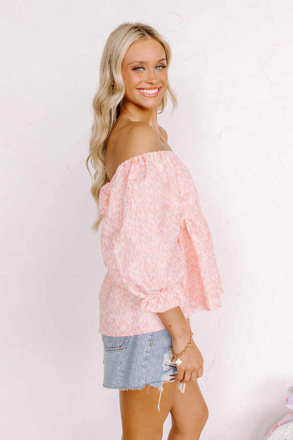 Impressions Cute On Repeat Babydoll Top In Pink