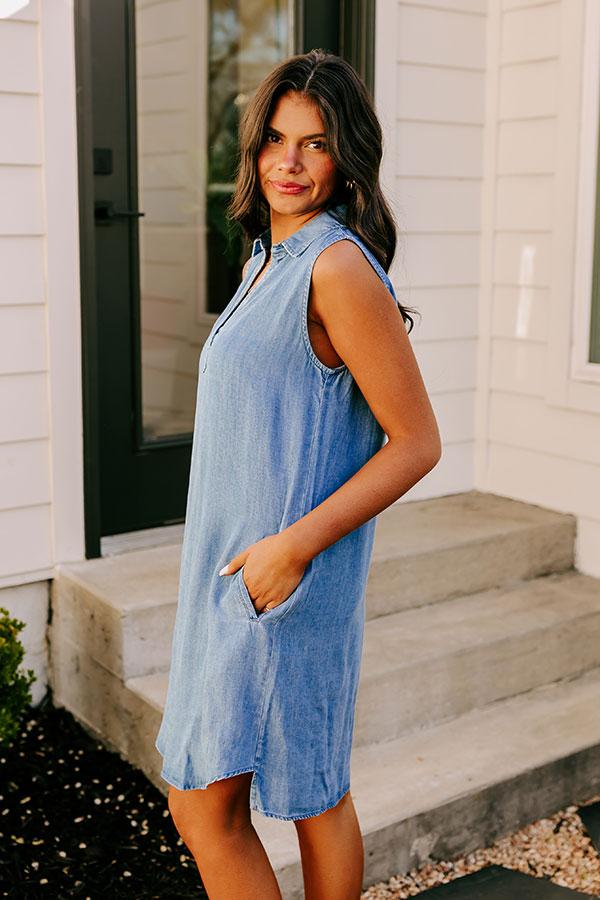 Impressions Cutie On The Coast Chambray Dress