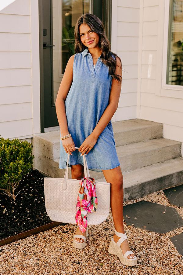 Impressions Cutie On The Coast Chambray Dress