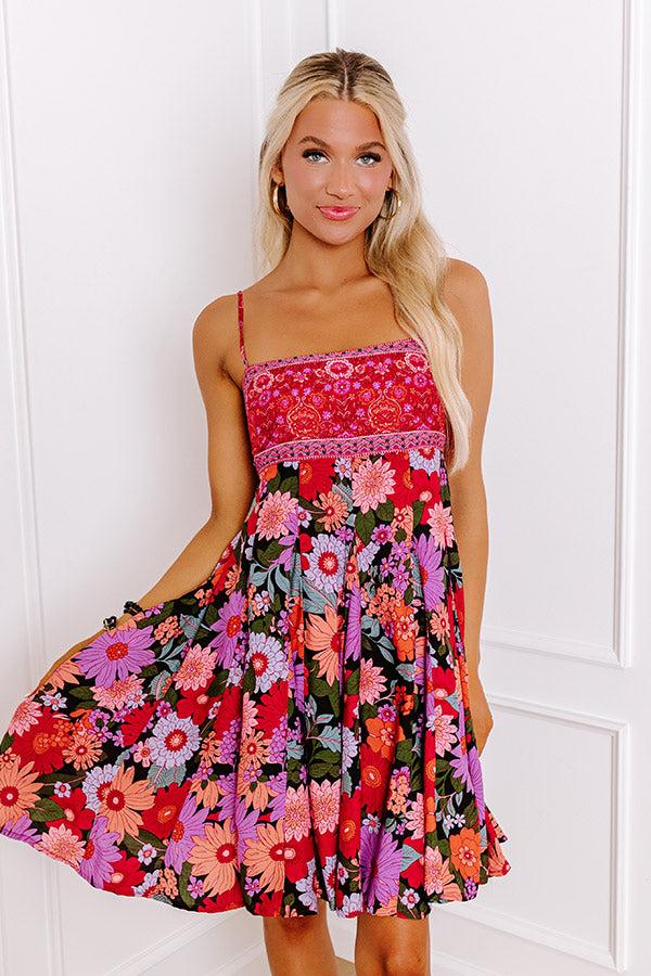 Impressions Cutie On The Cruise Floral Mini Dress