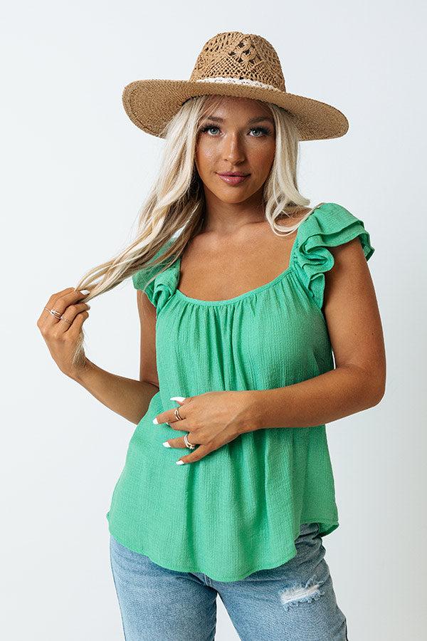 Impressions Cutie Pie Shift Top In Seafoam