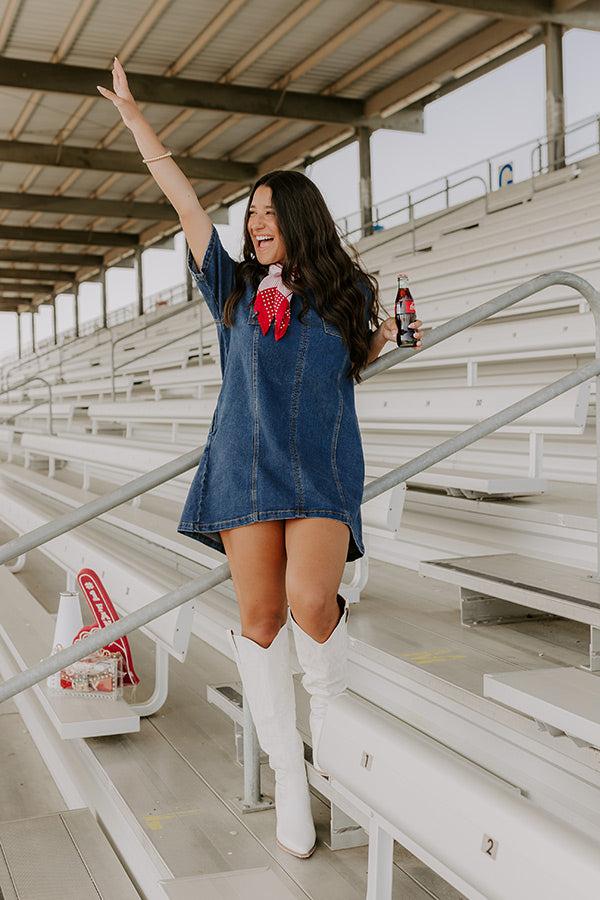 Impressions Darling Moment Denim Mini Dress