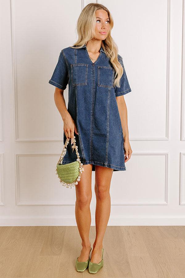 Impressions Darling Moment Denim Mini Dress