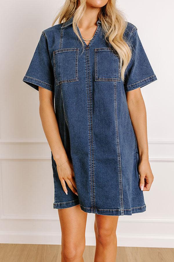 Impressions Darling Moment Denim Mini Dress