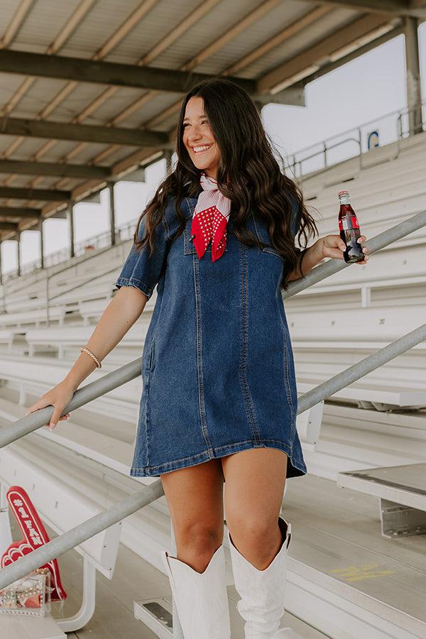 Impressions Darling Moment Denim Mini Dress